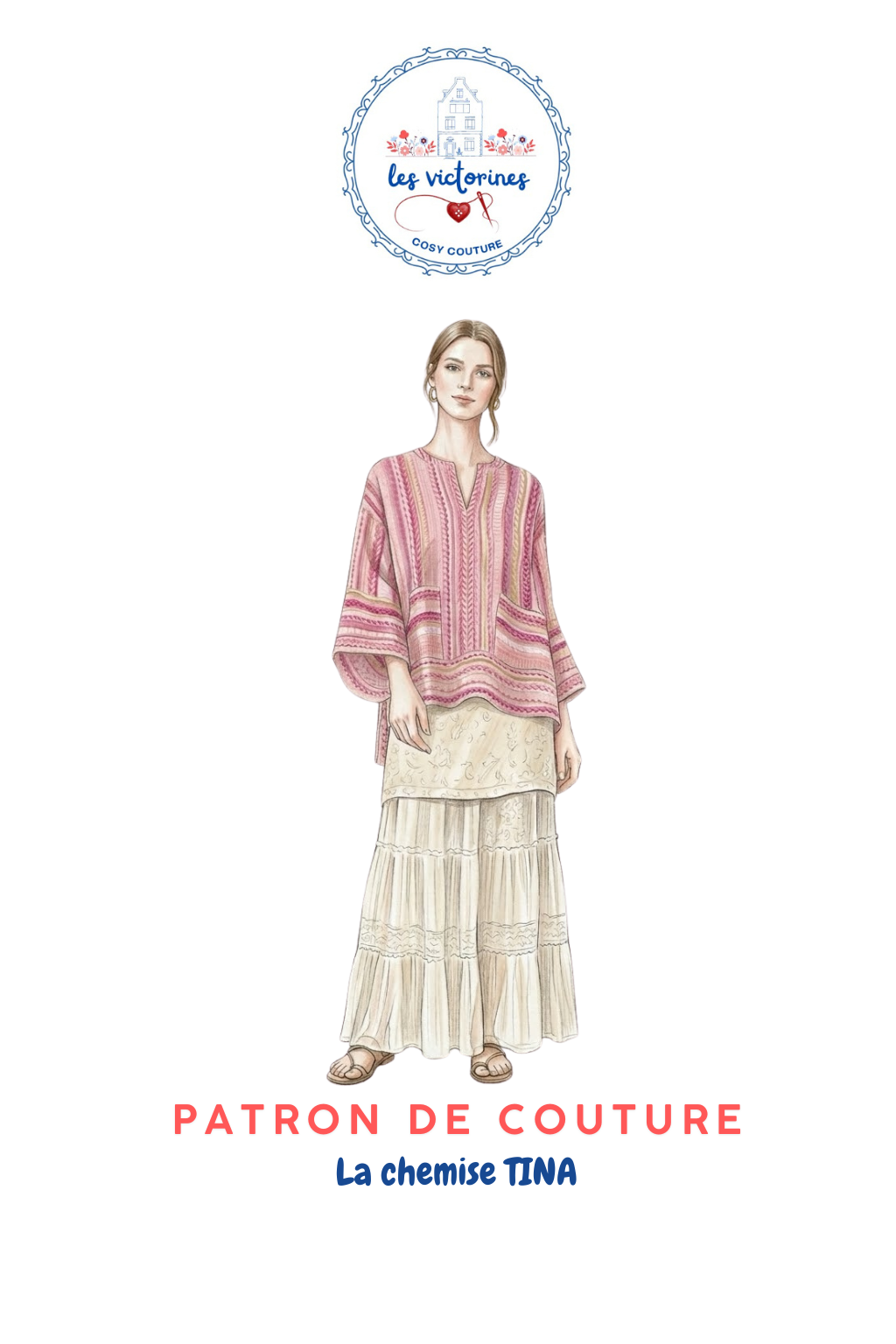 Patron de couture chemise Tina