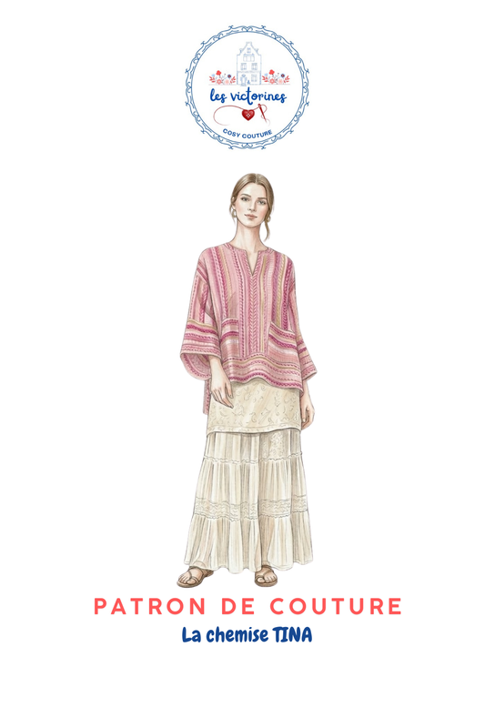 Patron de couture chemise Tina