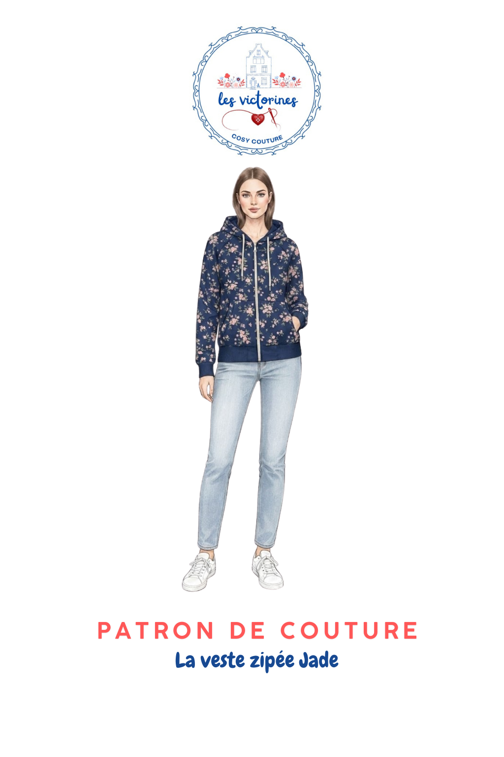 patron de couture la veste zipée Jade