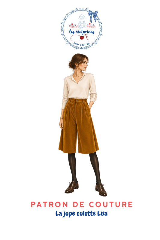 Patron de couture jupe culotte lisa