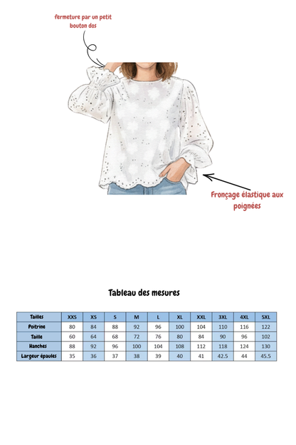 patron de couture Blouse Marie