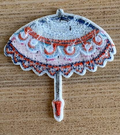 écusson brodé - Ombrelle / Parasol bohème coloré