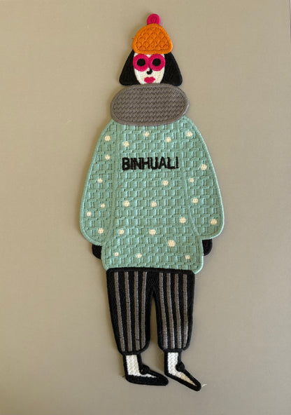 Grand patch brodé "snow"