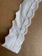 Galon en Voile de Coton Brodé – Motifs Cœurs & Dentelle Festonnée