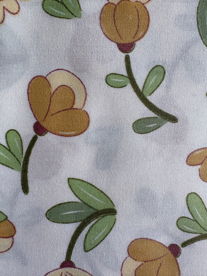 coupon tissu "fleurs de miel"