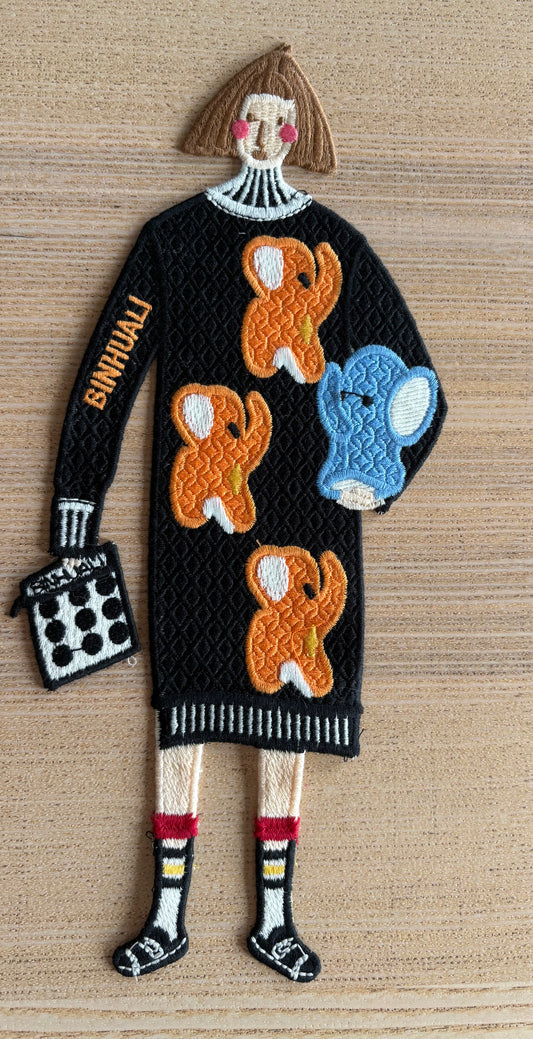 Grand patch "La dame aux éléphants"