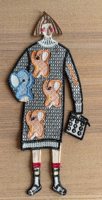 Grand patch "La dame aux éléphants"