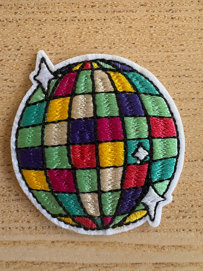 Écusson brodé " Boule disco"