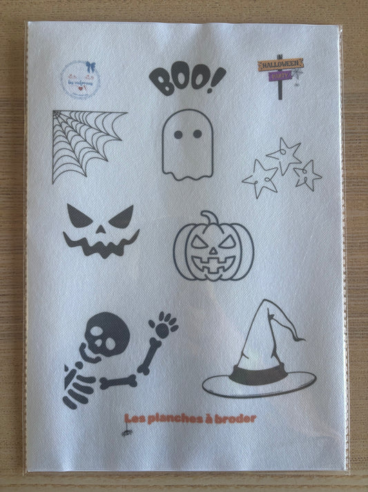 Planche à broder " Halloween"