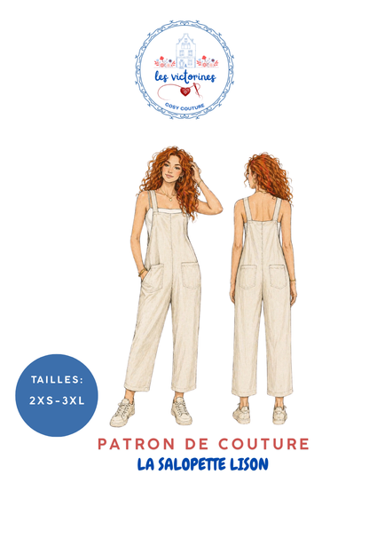 Patron de couture la salopette "Lison"